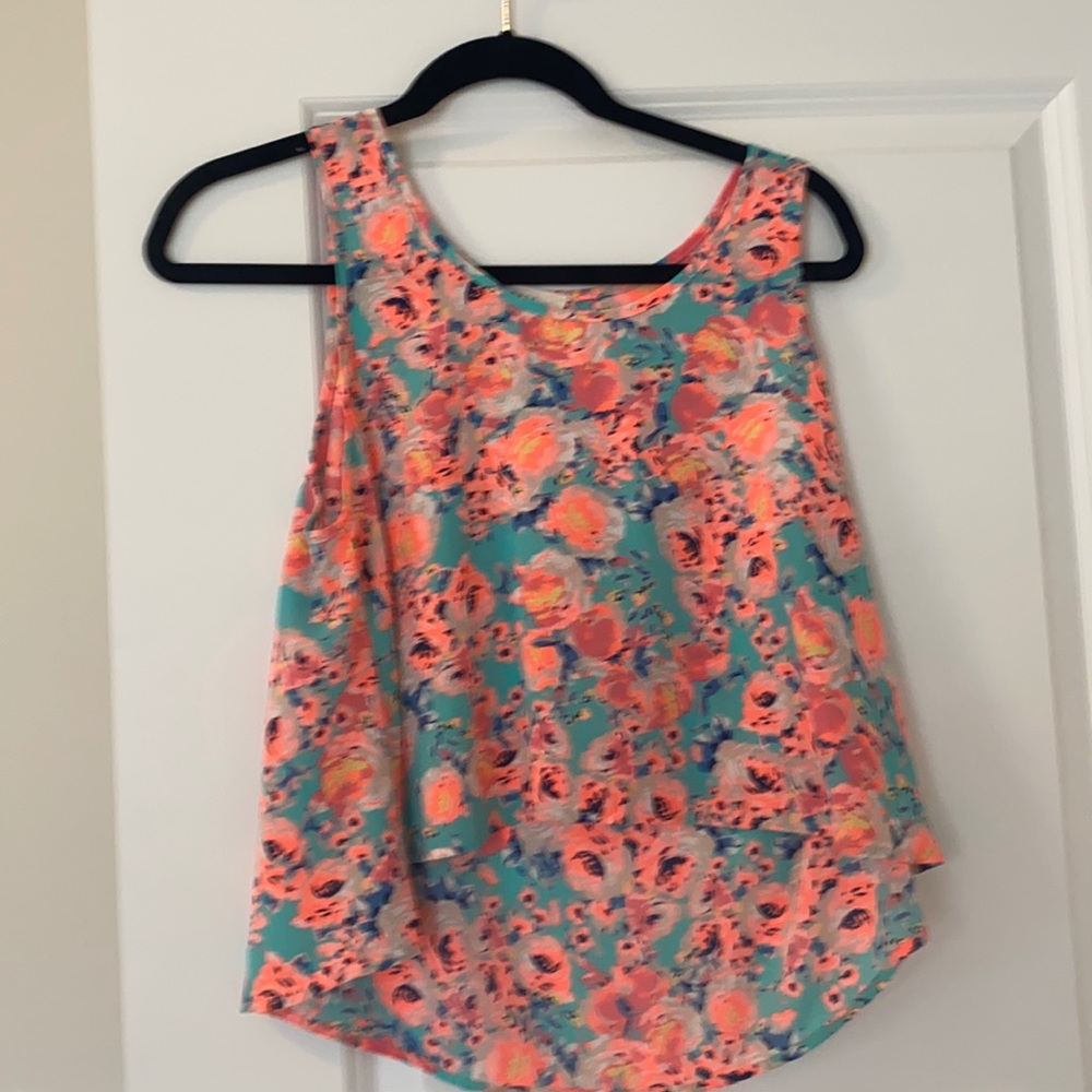 Boho cropped tank